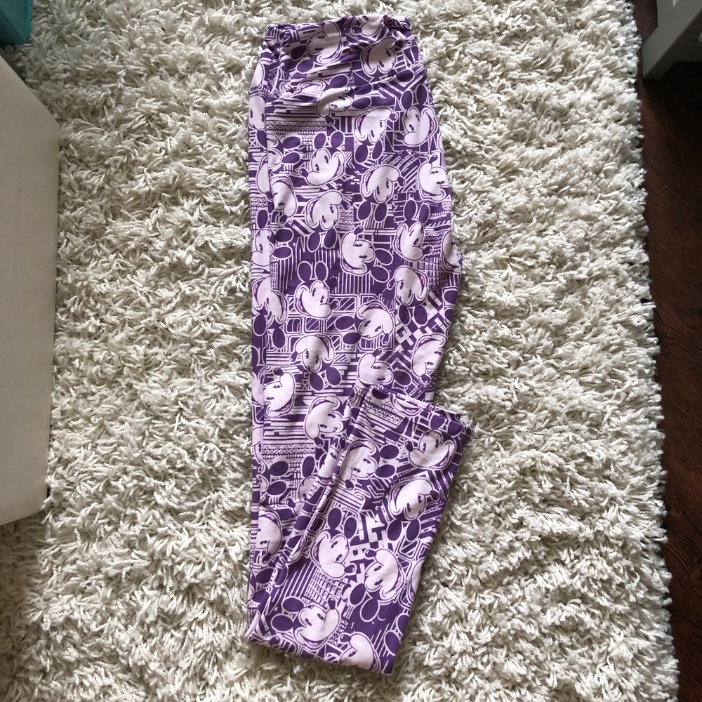 Purple Minnie Mouse LuLaRoe Leggings